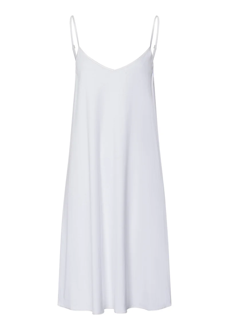 Cotton Silk Spaghetti Dress 95cm | white 074813-070101