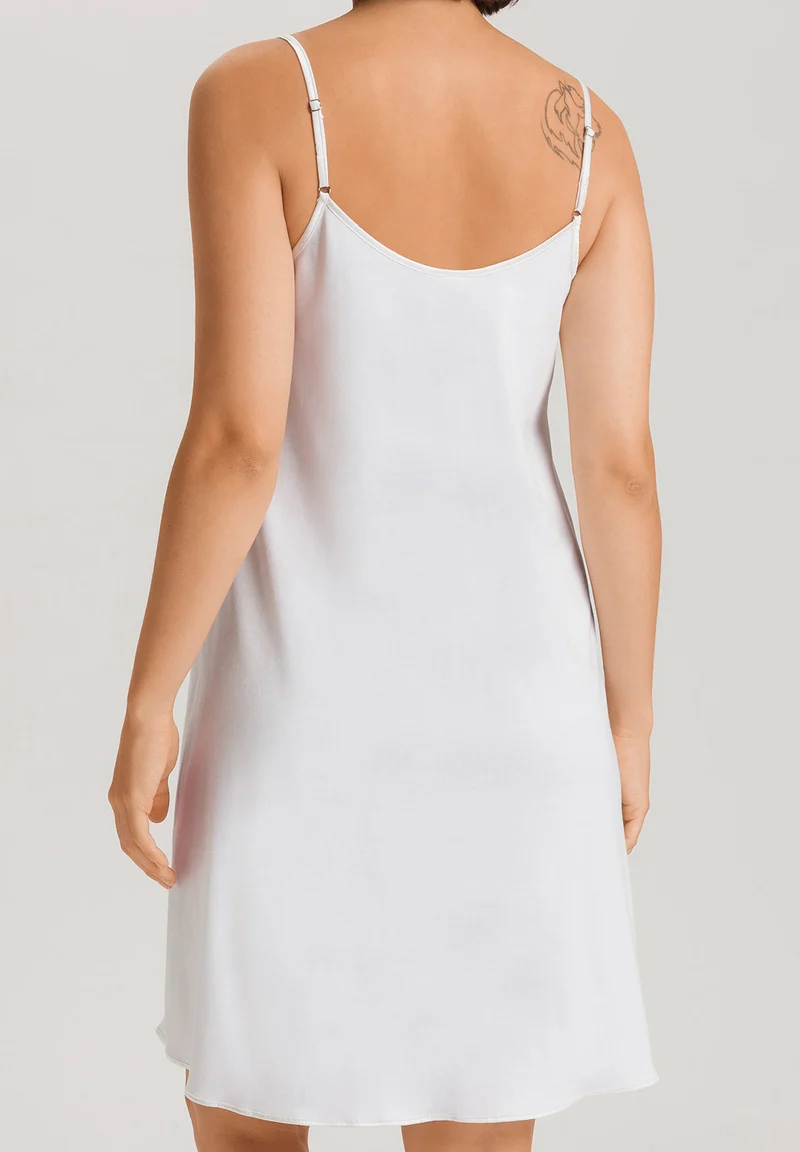 Cotton Silk Spaghetti Dress 95cm | white 074813-070101