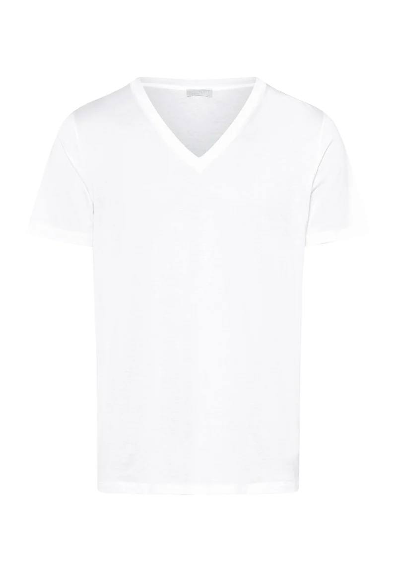 Cotton Sporty S/SLV Shirt V-Neck | white 073510-070101