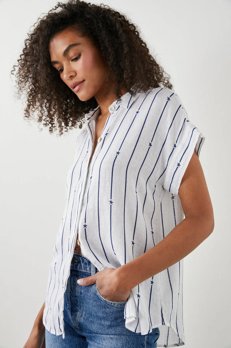 Jamie Navy Star Stripe