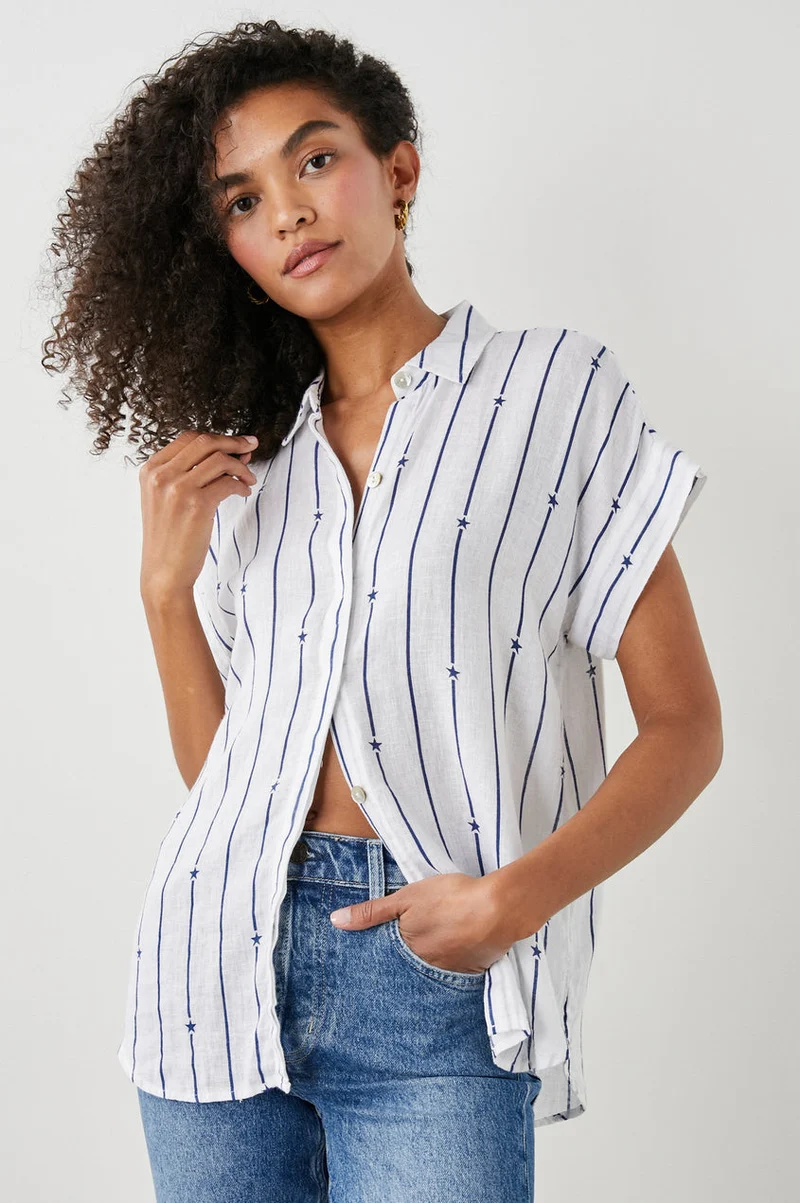 Jamie Navy Star Stripe