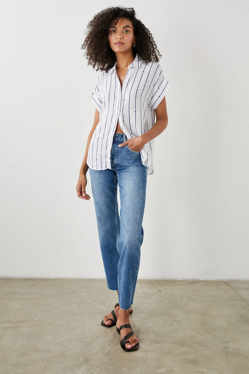 Jamie Navy Star Stripe