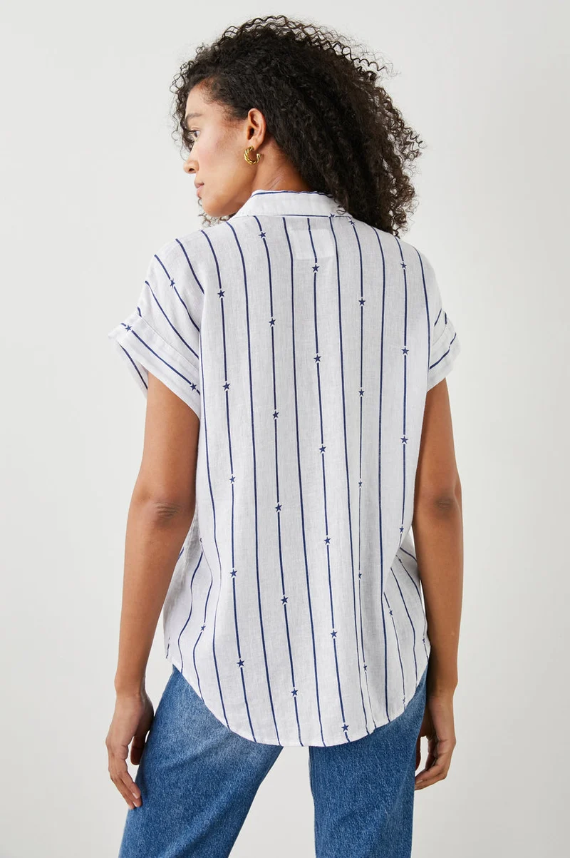 Jamie Navy Star Stripe