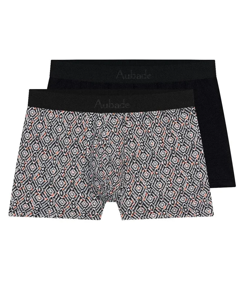 Aubade - Aubade Herren-Duo-Boxermuster