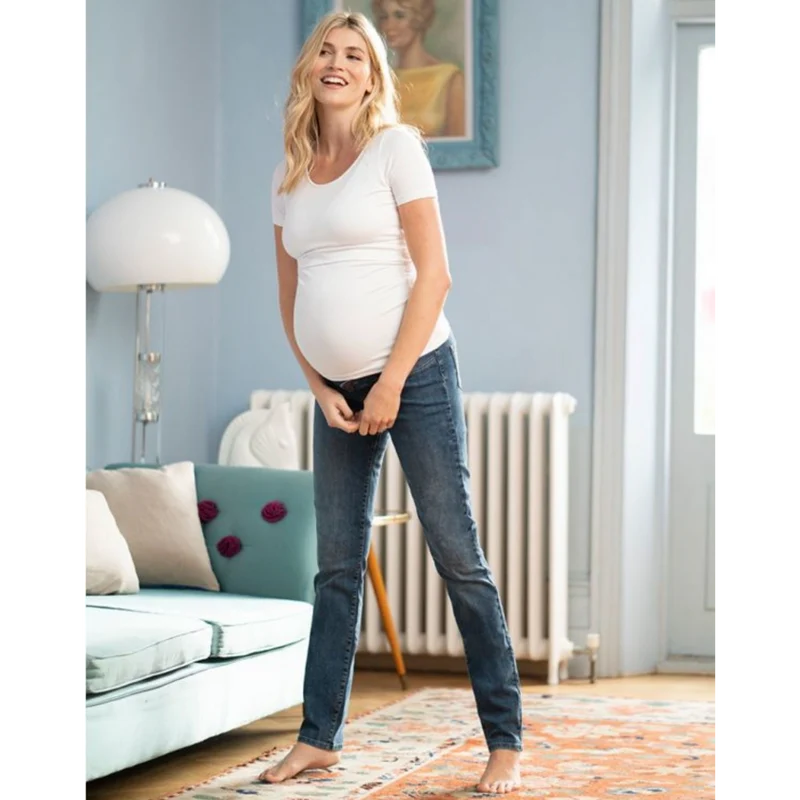 Seraphine Slim Boyfriend Jeans – Carsen – Mittelblau