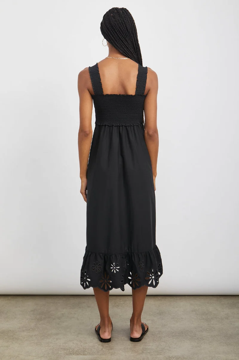 Rumi Black Eyelet Dress