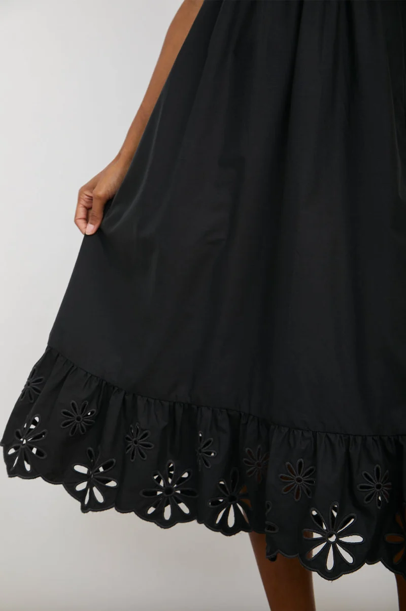 Rumi Black Eyelet Dress
