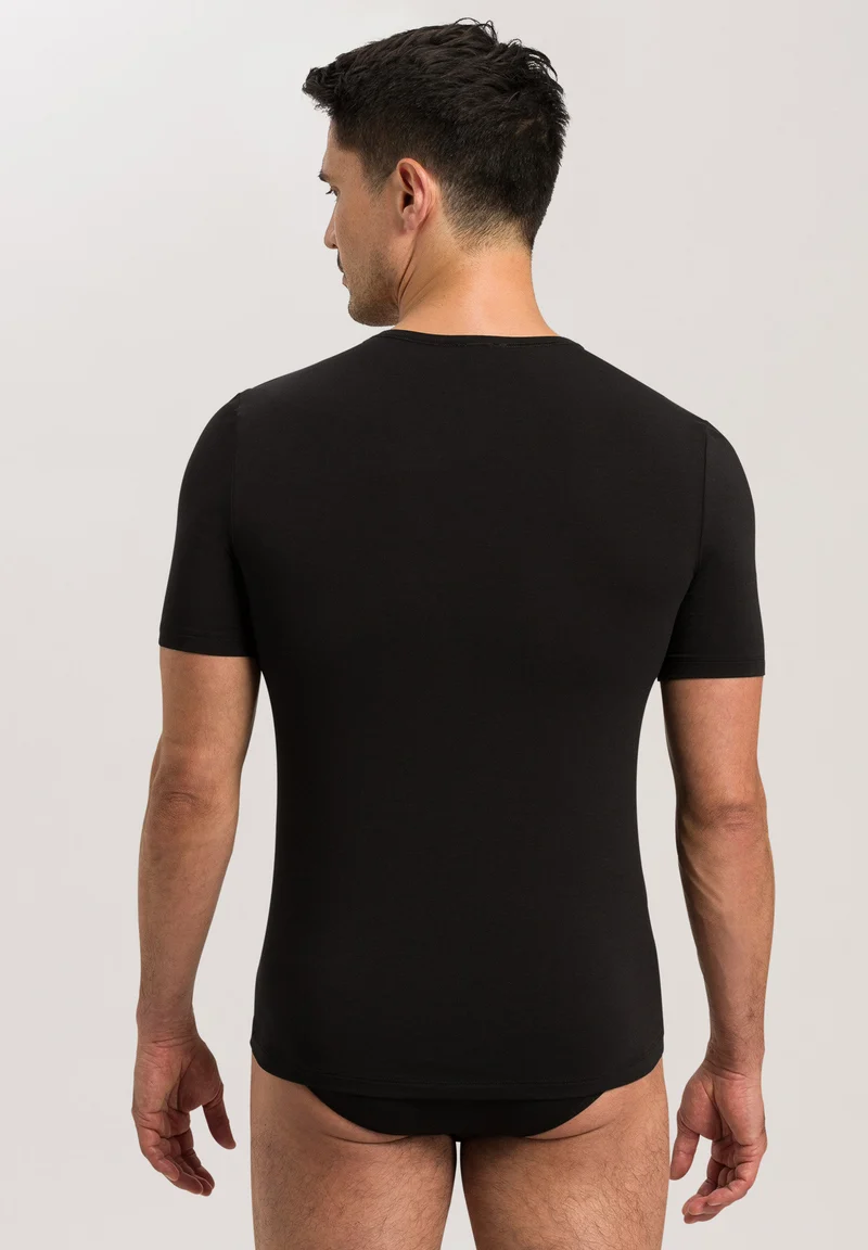 Natural Function S/SLV Shirt V-Neck | deep black 073185-072197