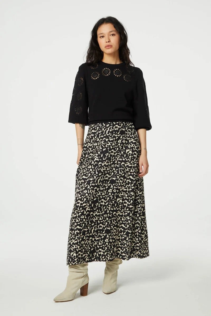 Lydia Black Cat Skirt