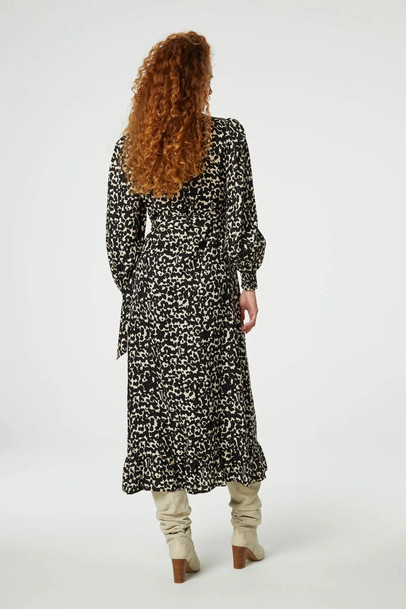 Natalia Black Cat Dress