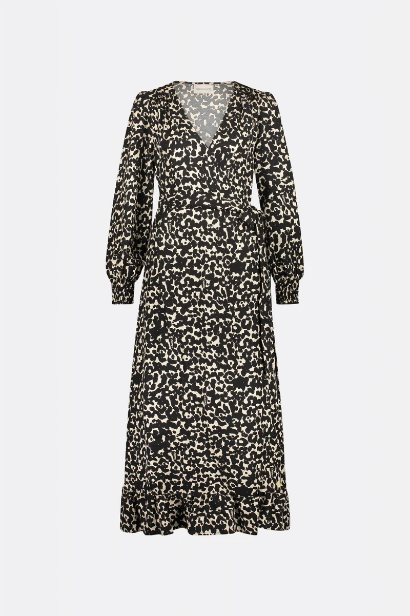 Natalia Black Cat Dress