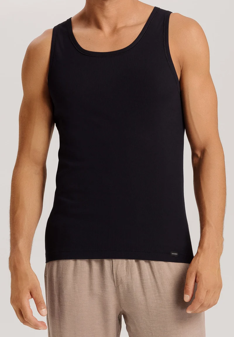 Cotton Essentials Tank Top | black 073111-070019