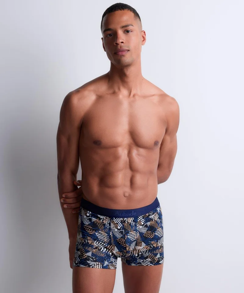 Aubade - Aubade Herren Shorts Psychedelik Stripes Gots