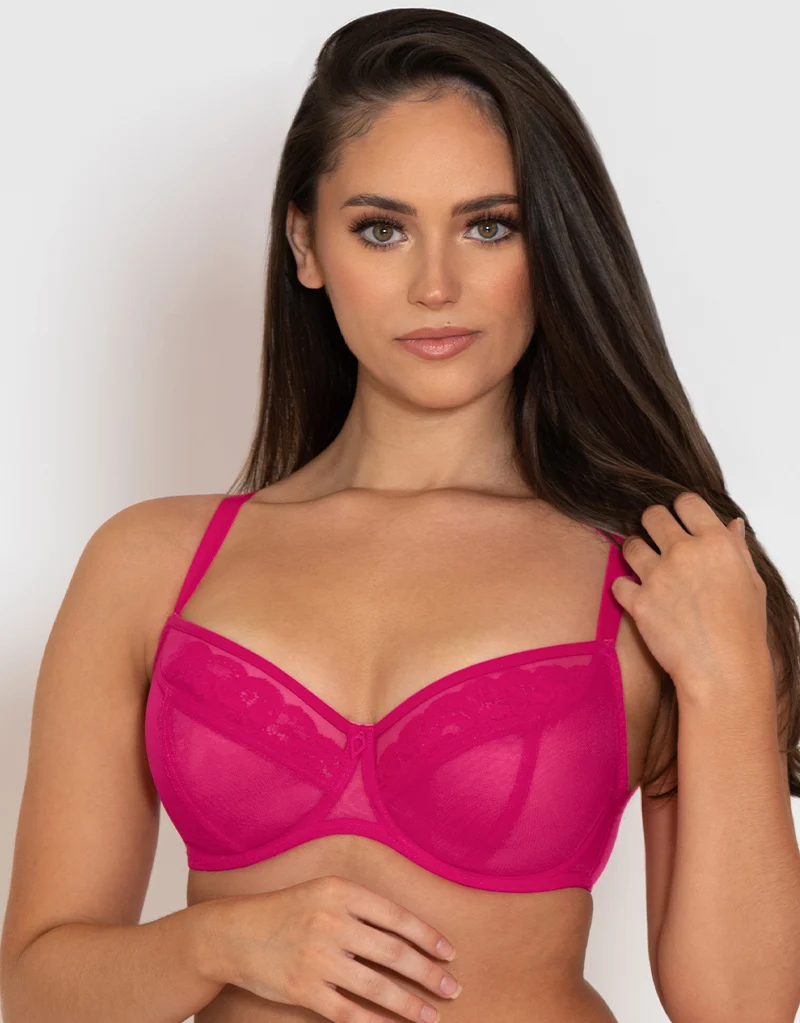 Curvy Kate Eye Spy Balcony Bra Hot Pink