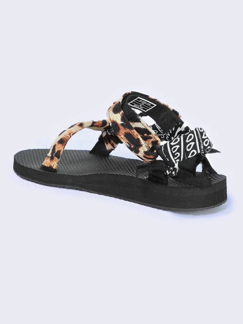 Trekky Leopard Sandal