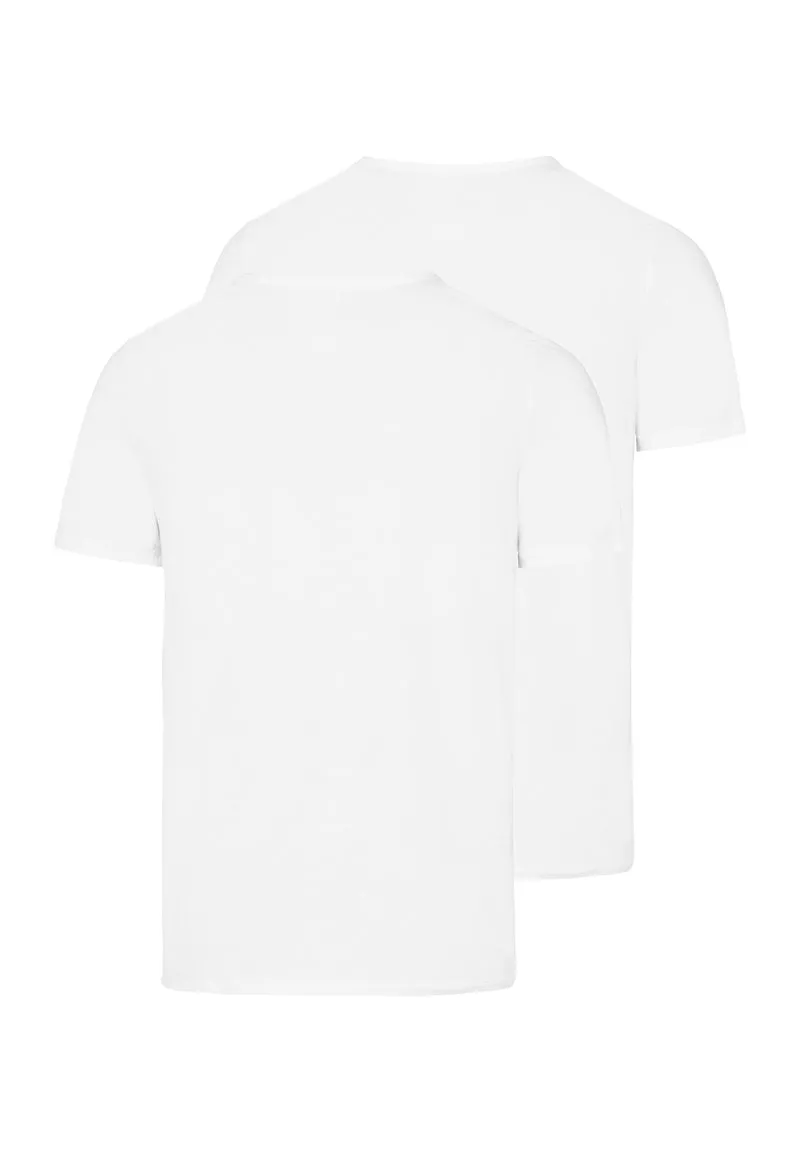 Cotton Essentials S/SLV Shirts 2Pack | white 073110-070101
