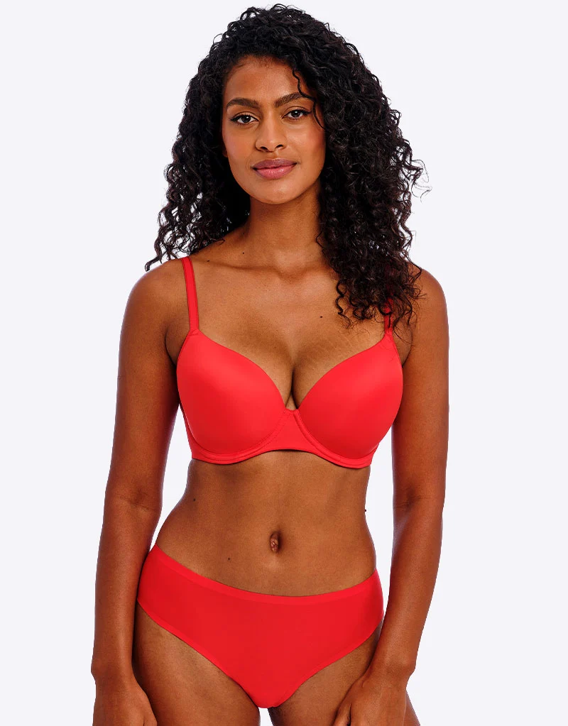 Freya Undetected Moulded T-Shirt Bra Chilli Red
