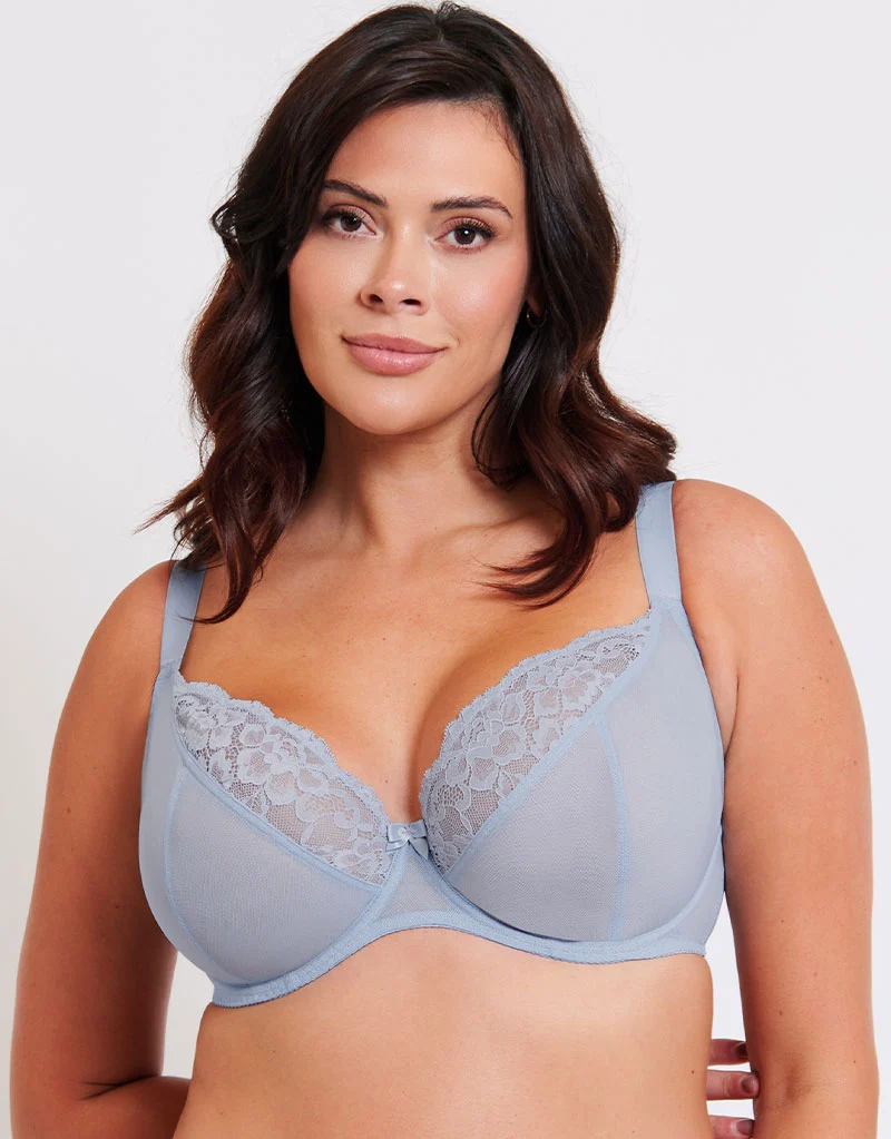 Flirtelle Chloe Plunge Bra Powder Blue