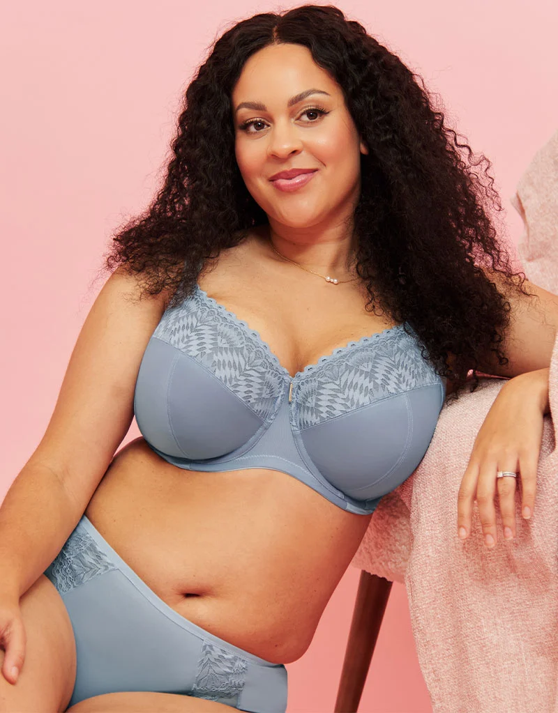 Adella Athena Full Cup Side Support Bra Powder Blue