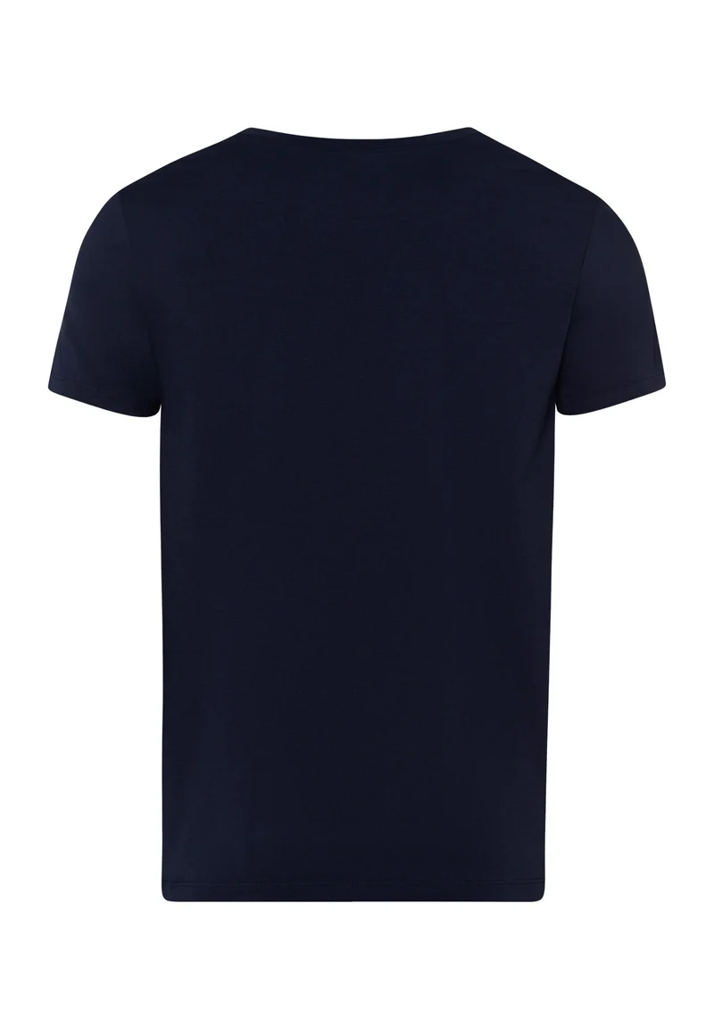 Cotton Superior S/SLV Shirt V-Neck | midnight navy 073089-070593