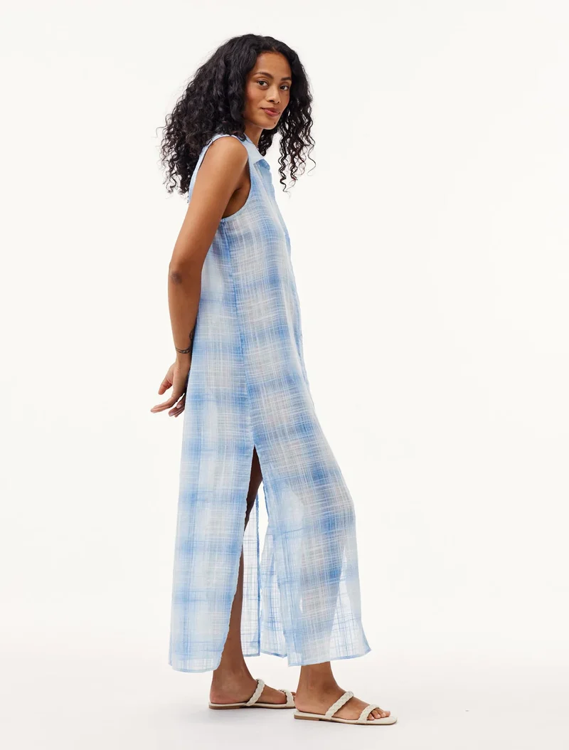 Sleeveless Duster Dress