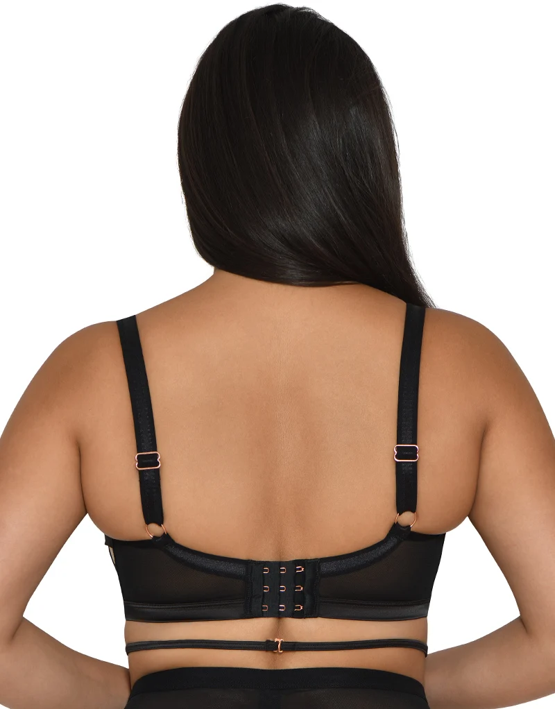 Scantilly by Curvy Kate Censored Balcony Bra Black