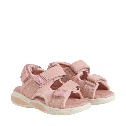 EN FANT leichte Sandalen mit Klettverschluss und Lichtern - Misty Rose