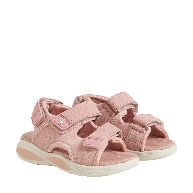 EN FANT leichte Sandalen mit Klettverschluss und Lichtern - Misty Rose