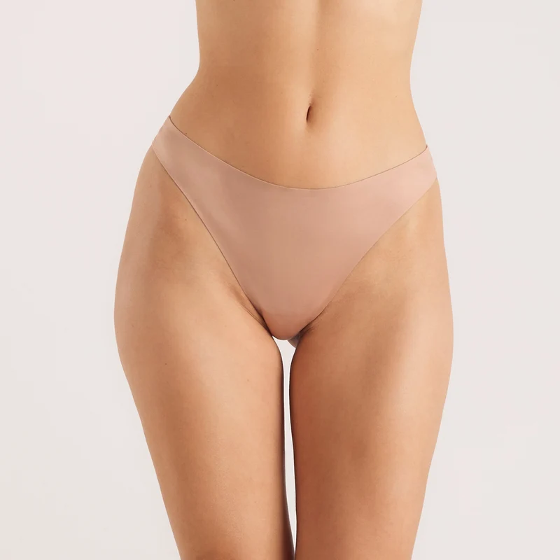 Seamless Bonded Thongs (3-Pack) - Honey