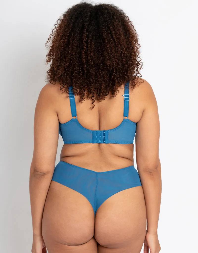 Curvy Kate Centre Stage Full Plunge Side Support Bra Blue