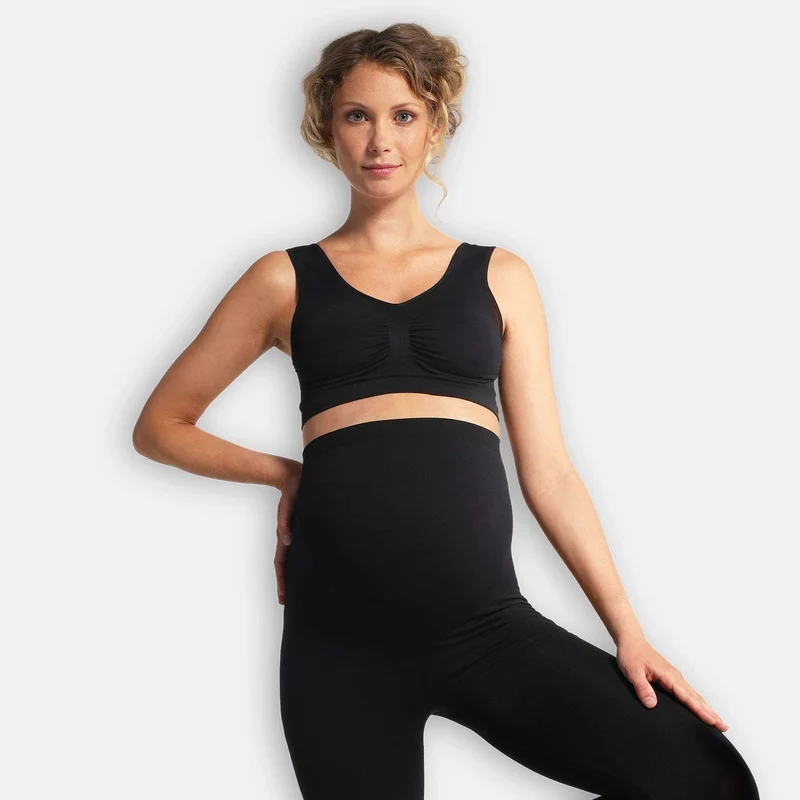Carriwell Nahtloser Umstands-BH – Schwarz