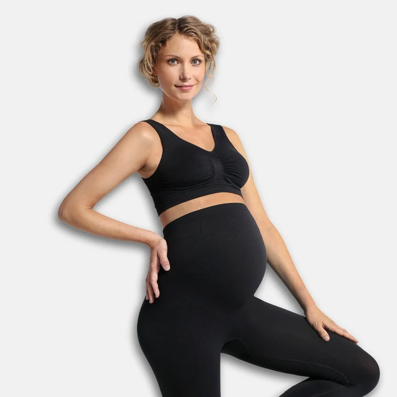 Carriwell Nahtloser Umstands-BH – Schwarz