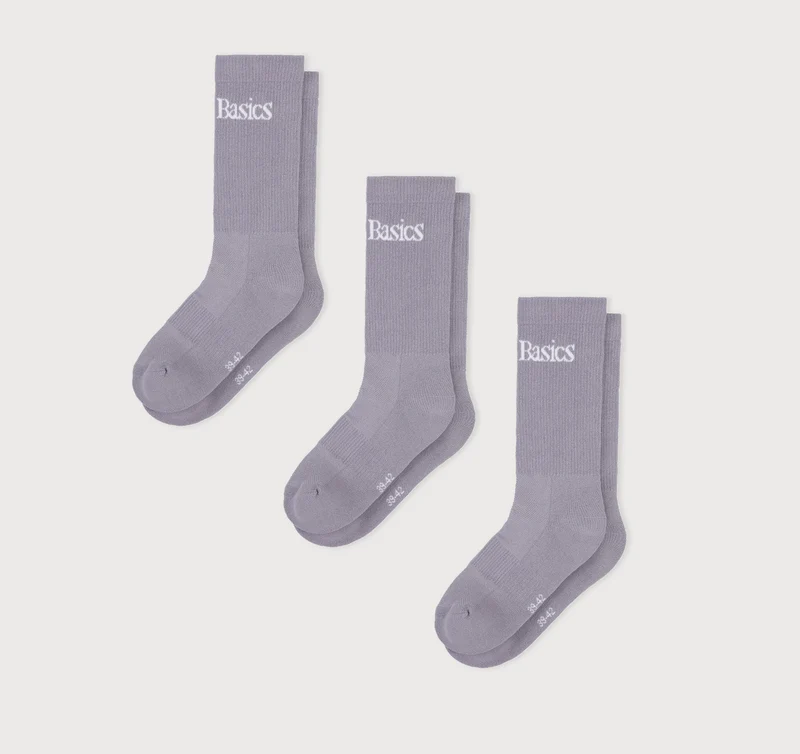 Core Logo Crew Socks 3-Pack