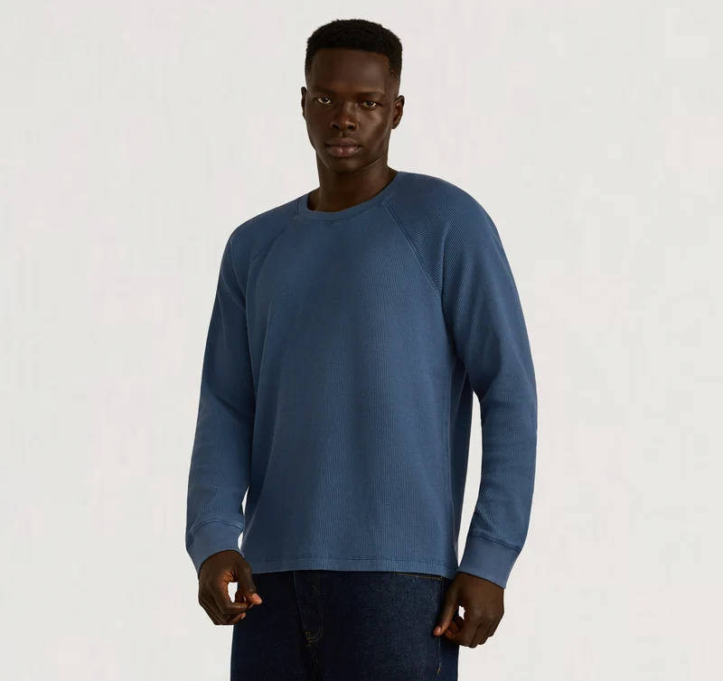 Waffle Raglan Long Sleeve