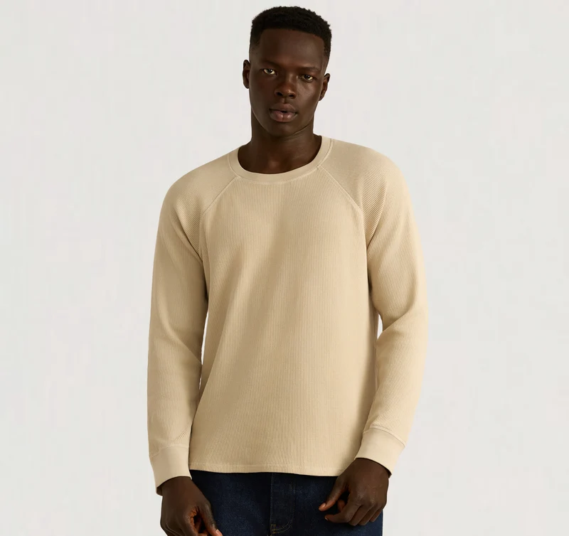 Waffle Raglan Long Sleeve