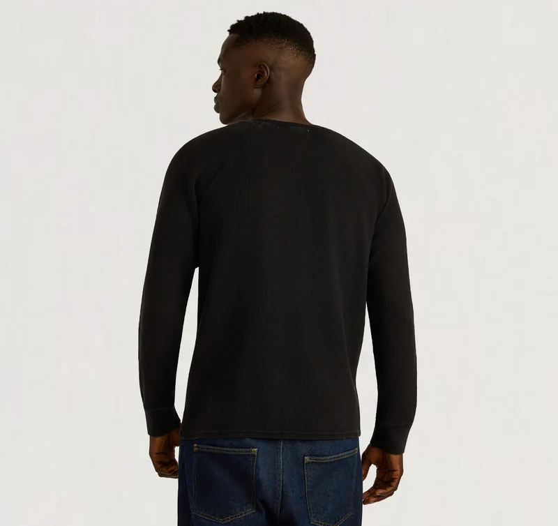 Waffle Raglan Long Sleeve