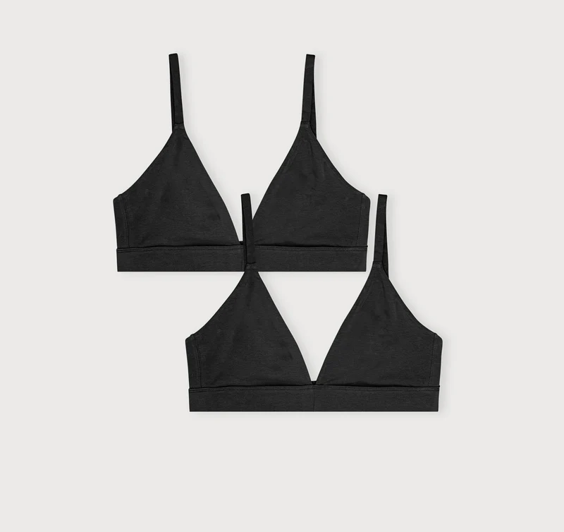 Core Triangle Bralette 2-pack