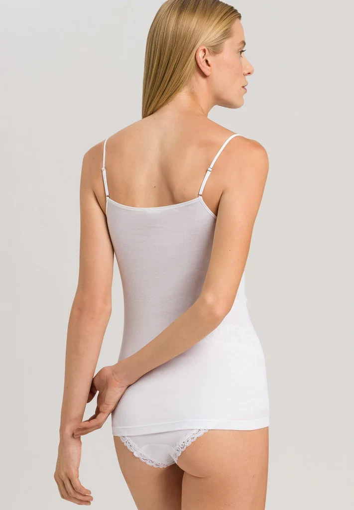 Moments V-Neck Spaghetti Top White