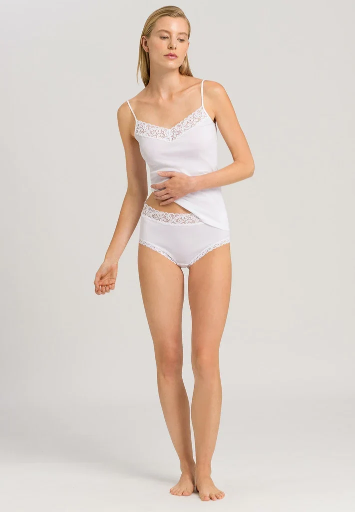 Moments V-Neck Spaghetti Top White