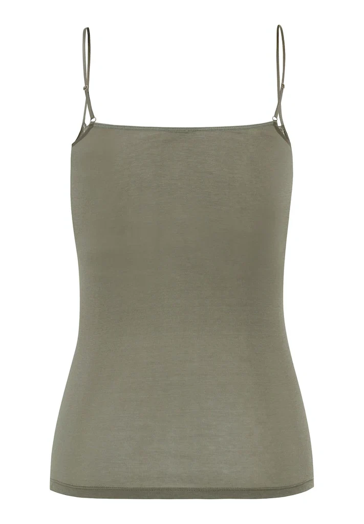 Moments Cotton Spaghetti Top Green