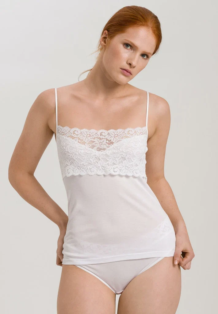 Moments Cotton Spaghetti Top White