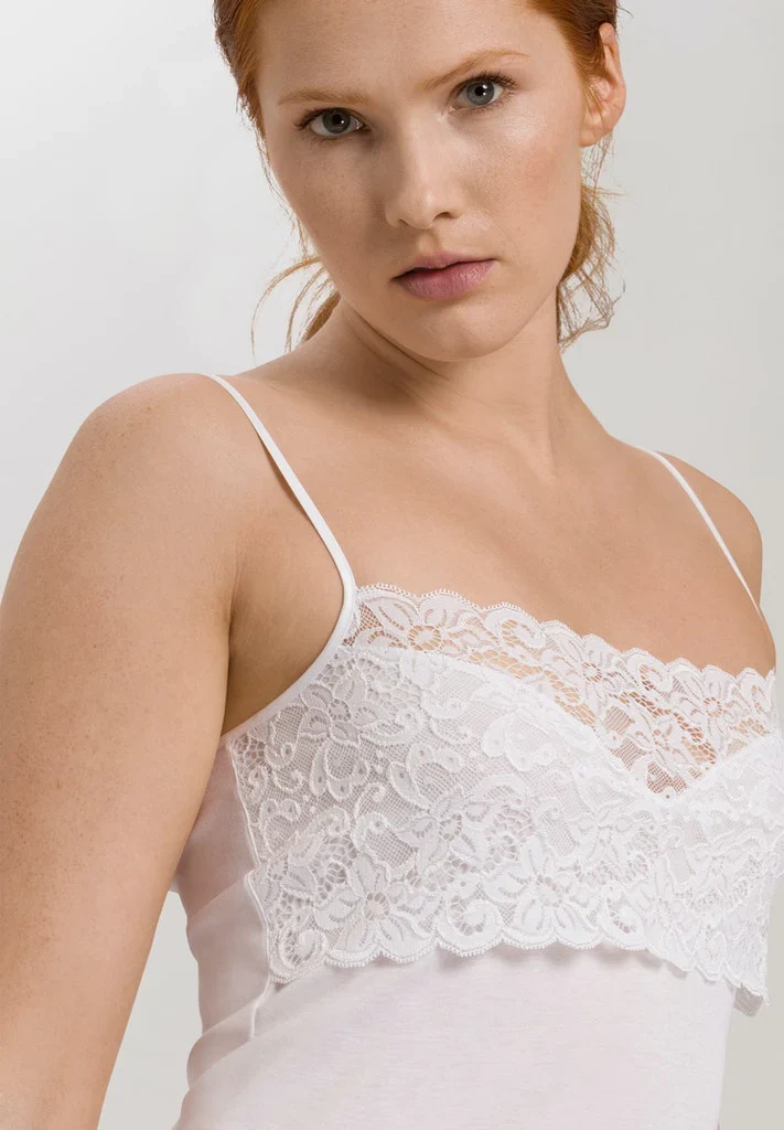 Moments Cotton Spaghetti Top White