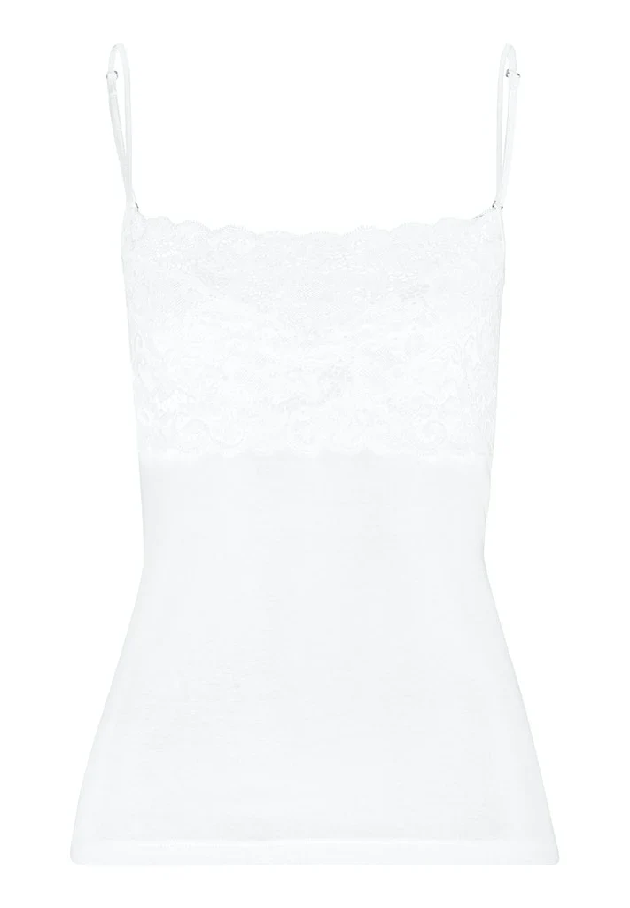 Moments Cotton Spaghetti Top White