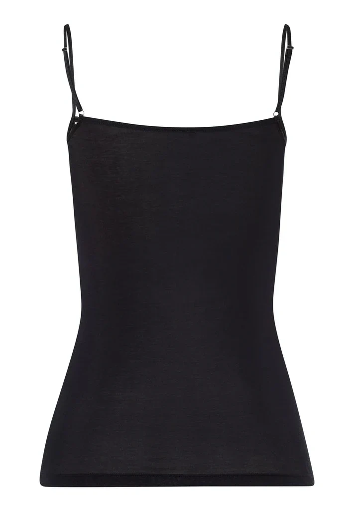 Moments Cotton Spaghetti Top Black