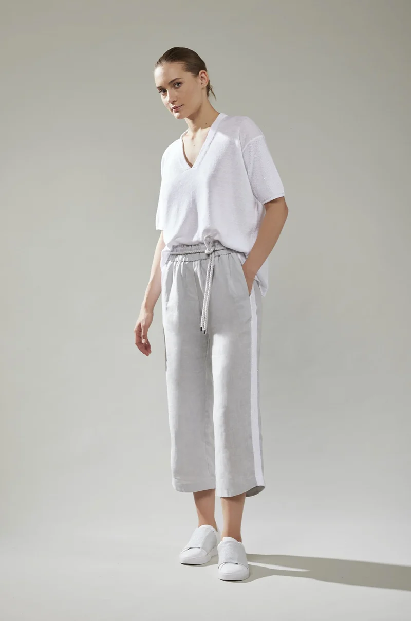 Grey Wide Leg Trousers