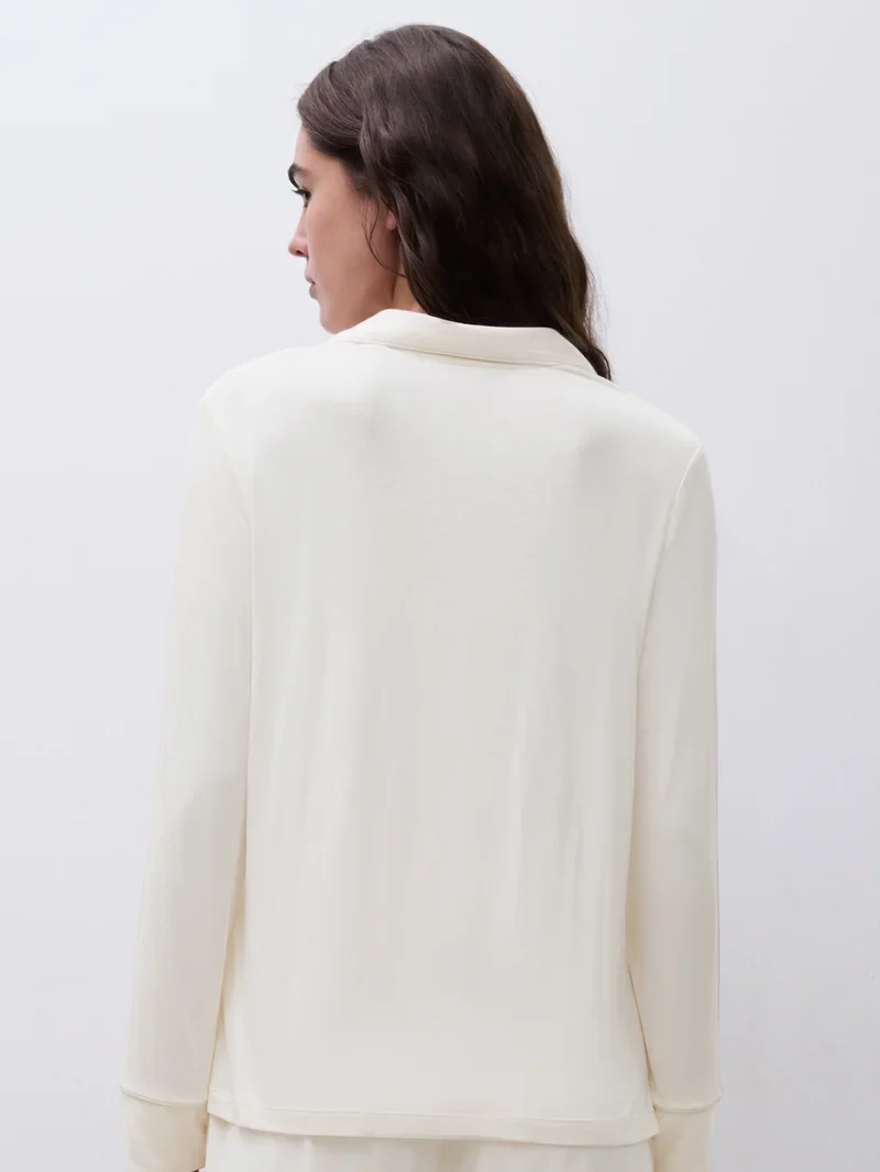Femilet - Daisy T-Shirt Langarm Egret