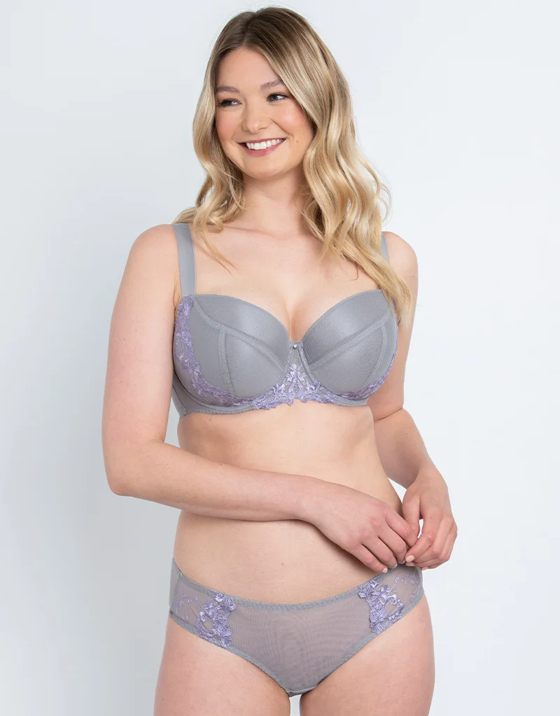 Flirtelle Holly Brazilian Brief Slate/Purple