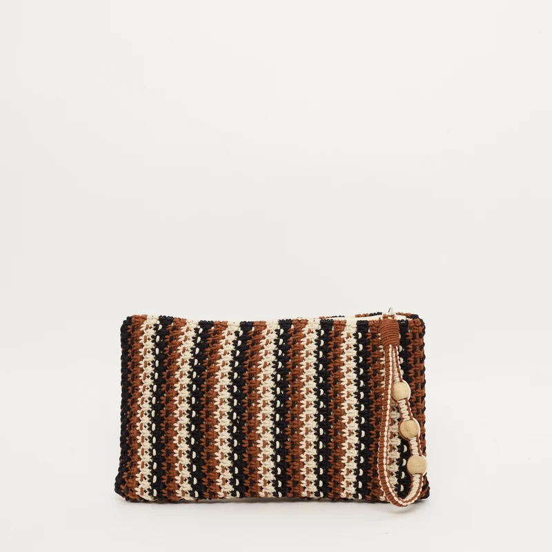 Basile Macrame Pouch Natural