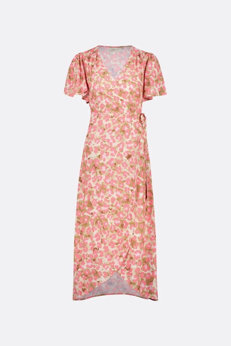 Archana Pink Cheetah Dress