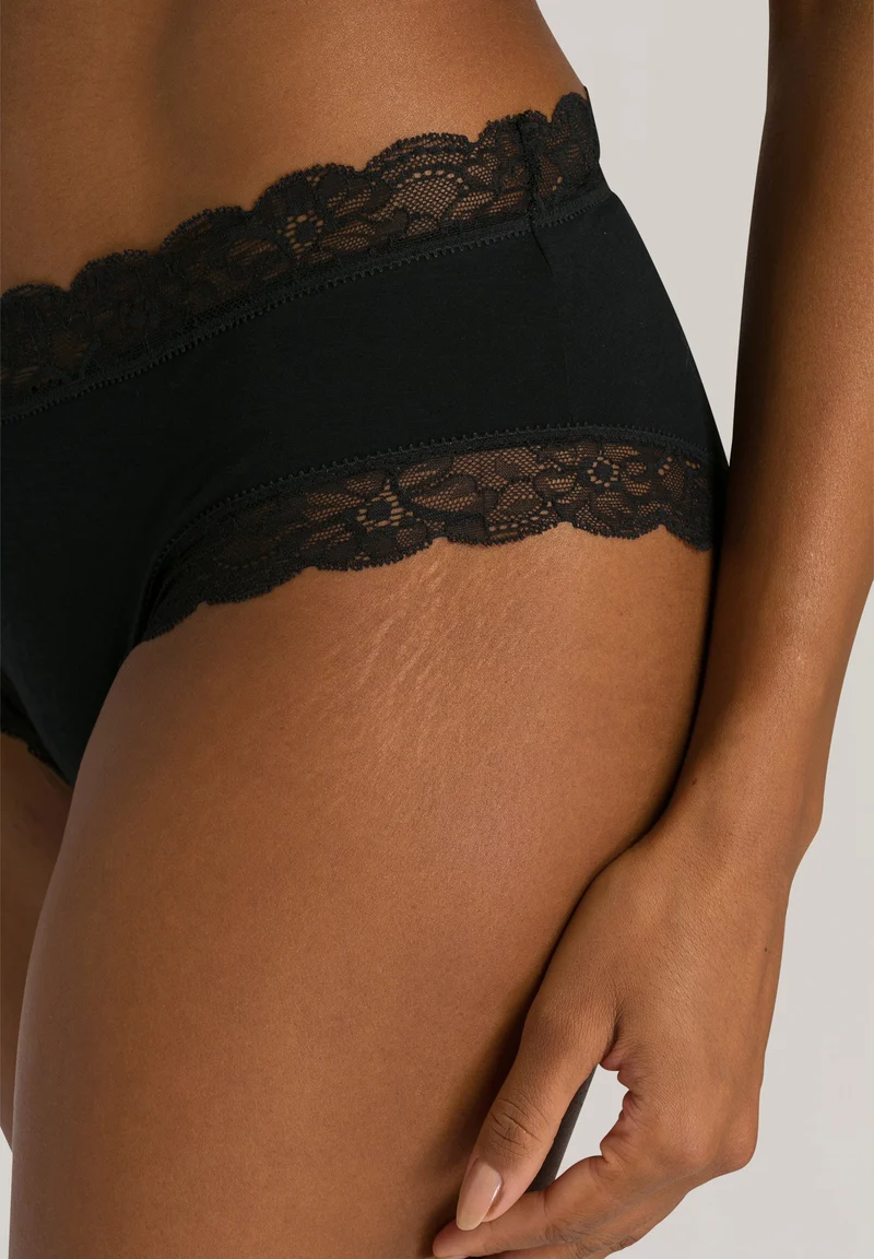 Cotton Lace Hipster | black 072438-070019